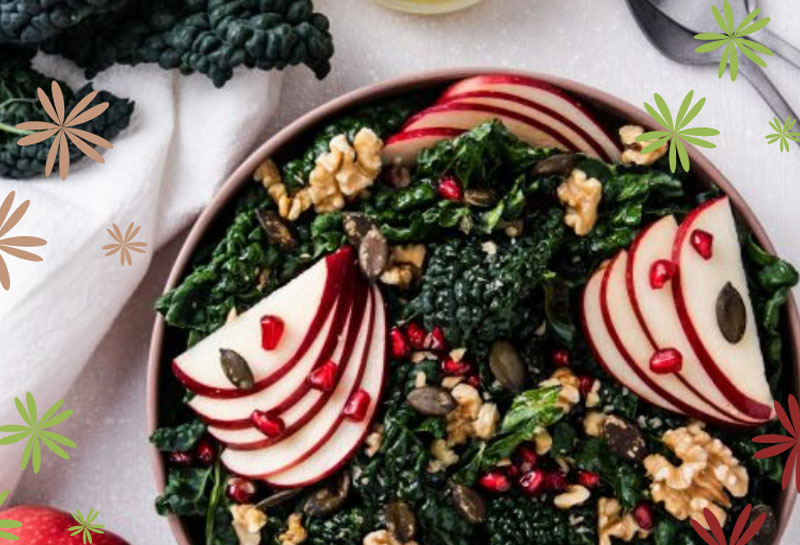 Insalata di Mele e Cavolo nero